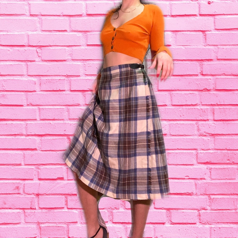 Vintage Wool School Skirt